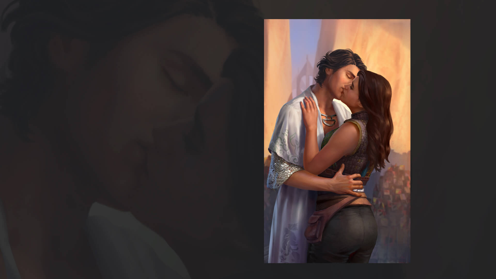 2D illustration – Couple