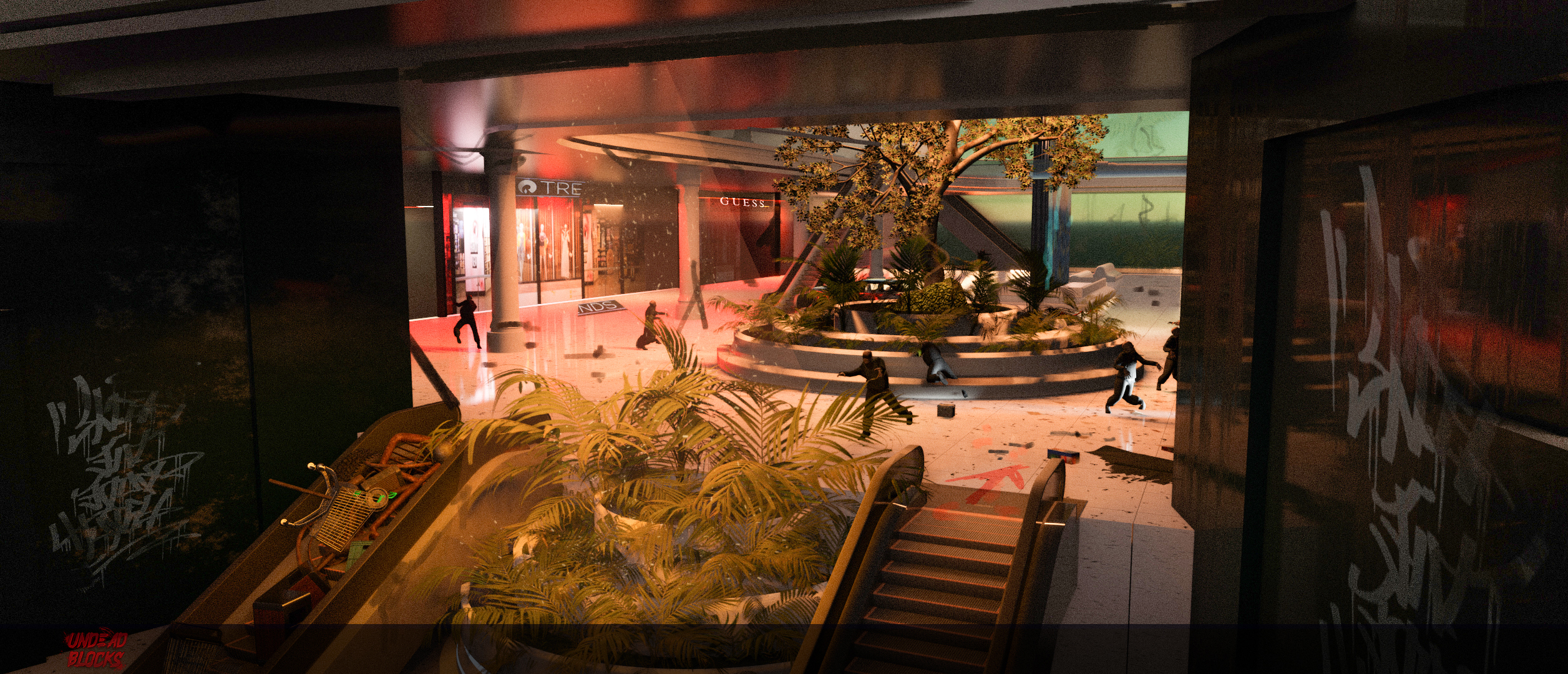 Undead Blocks 3d Environment