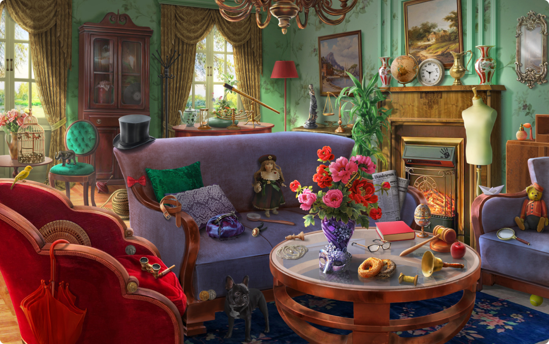 Claire Hart living room game art