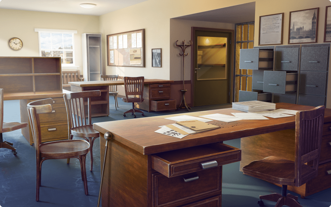 Mystery Match Village office