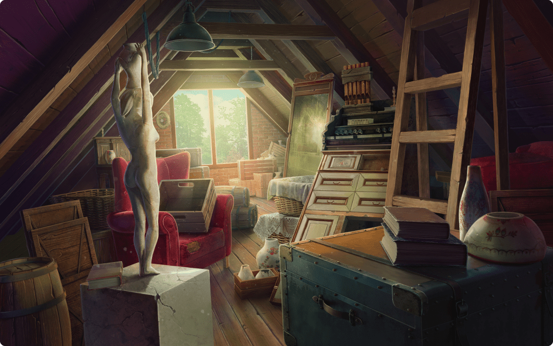 Mystery Match Village attic